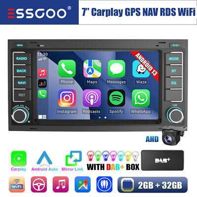 Für VW Touareg Transporter T5  Carplay Android 13 DAB+ Autoradio GPS NAVI Kamera