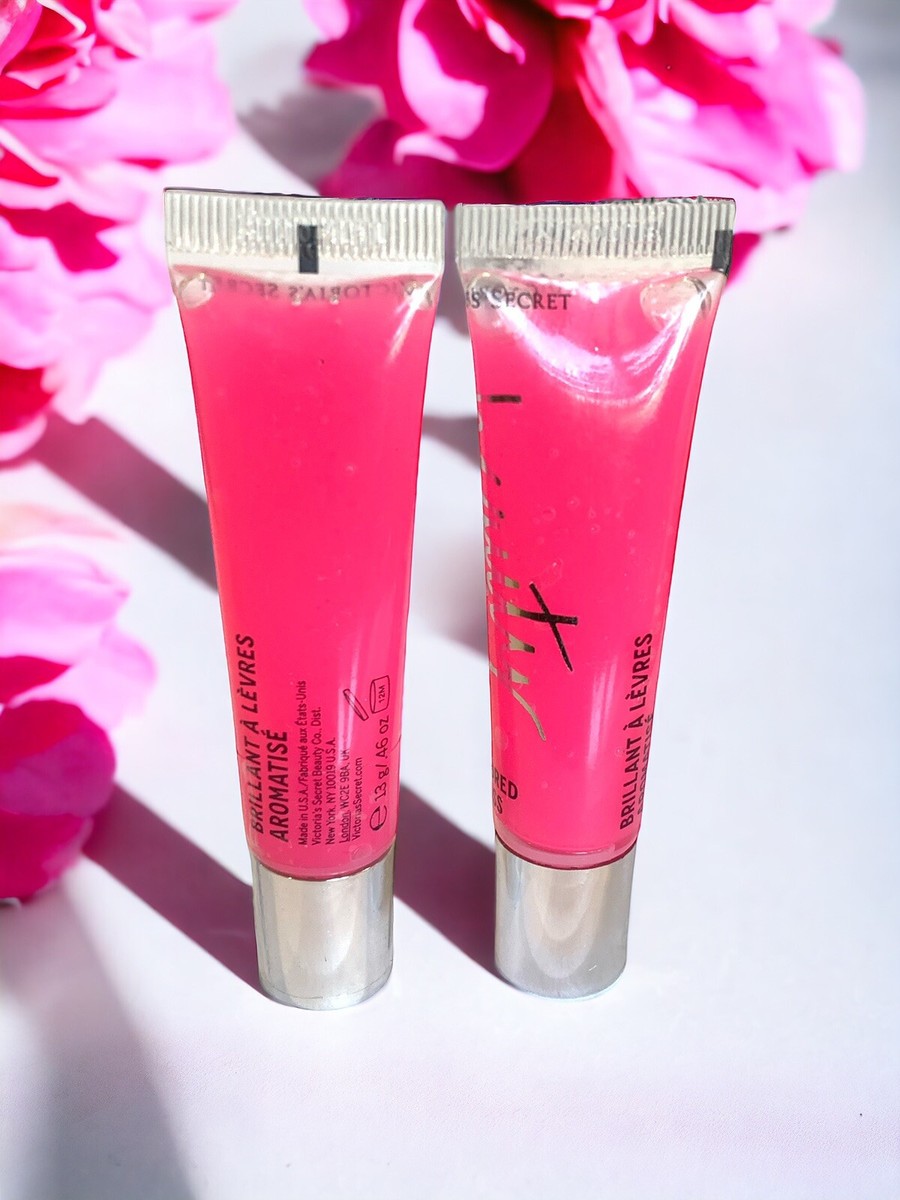 2X Victoria's Secret Beauty Rush Love Berry Flavored Gloss .46 oz