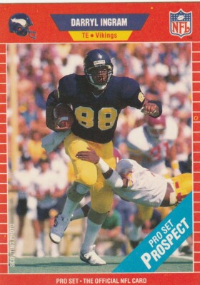 その他 vikings FREE SHIPPING-MINT-1989 Pro Set Darryl Ingram #529 VIKINGS PLUS