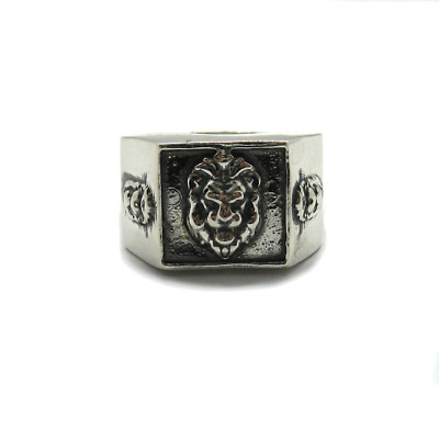 Echt Sterling Silber Herren Ring massiv gepunzt 925 Löwe R001882 Kaiserin