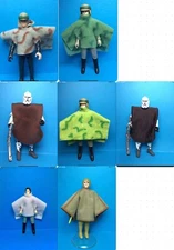 Vintage Star Wars Kenner accessories - Luke Last 17, Leia, Hawkbat Ponchos