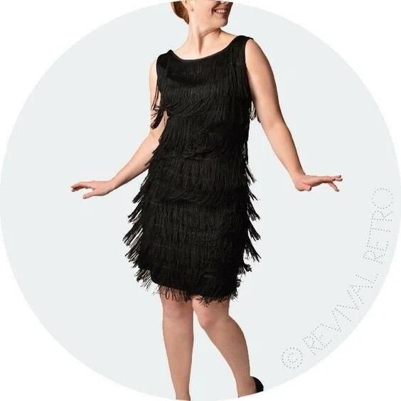 Flattering flapper dress top
