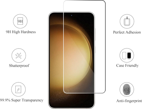 Screen Protector for Galaxy S23 FE 6.4 In 3Pack Camera Lens Tempered Glass - Picture 3 of 12