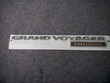 GRAND VOYAGER TOURING Emblem Decal Rear Lift Gate OEM 5113420AA