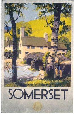 UK RAIL WERBEPLAKAT AUF POSTKARTE SOMERSET CARD NR 10283291 2015