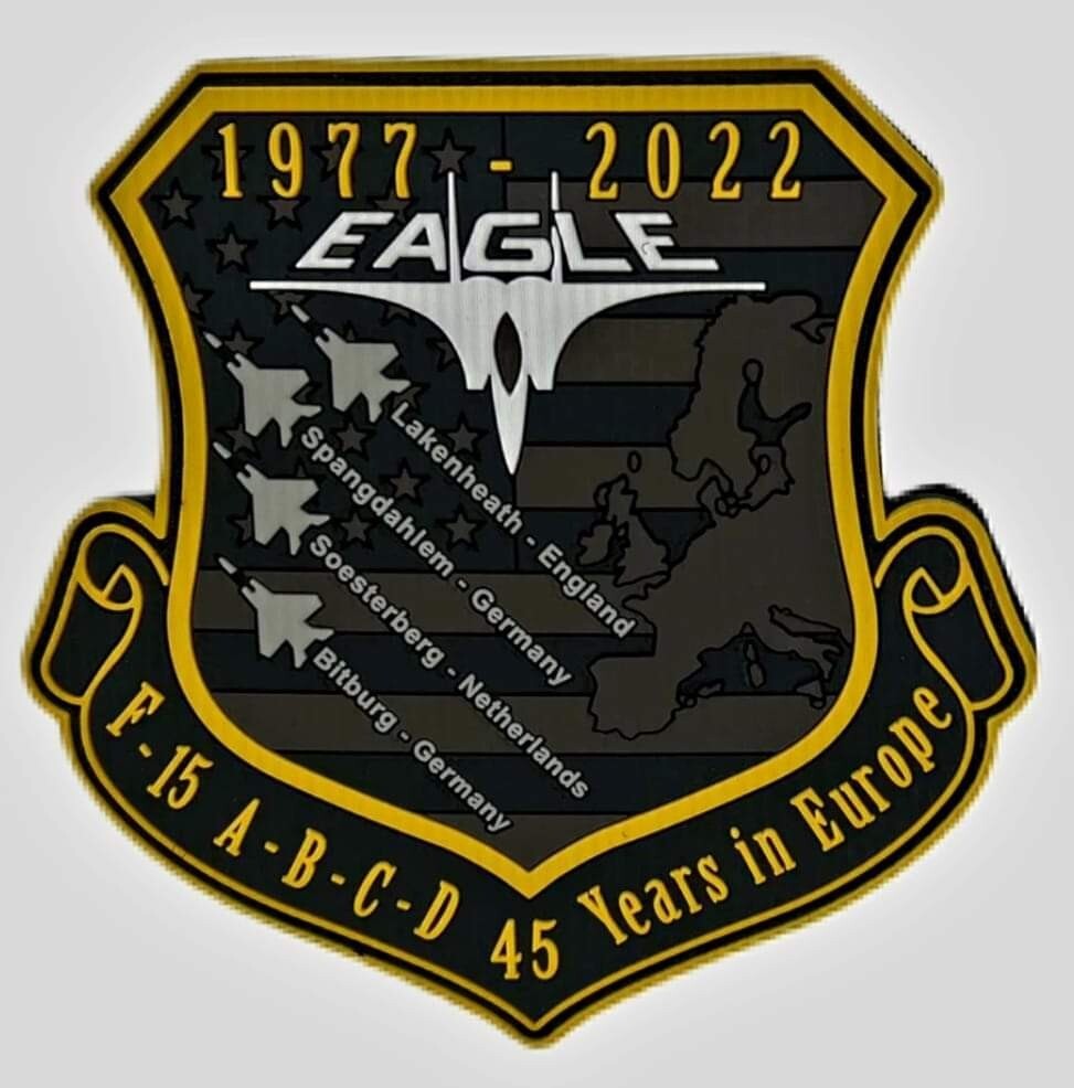 USAF 493rd Reapers 75th Anniversary PVC 3D Patch Lakenheath Edition