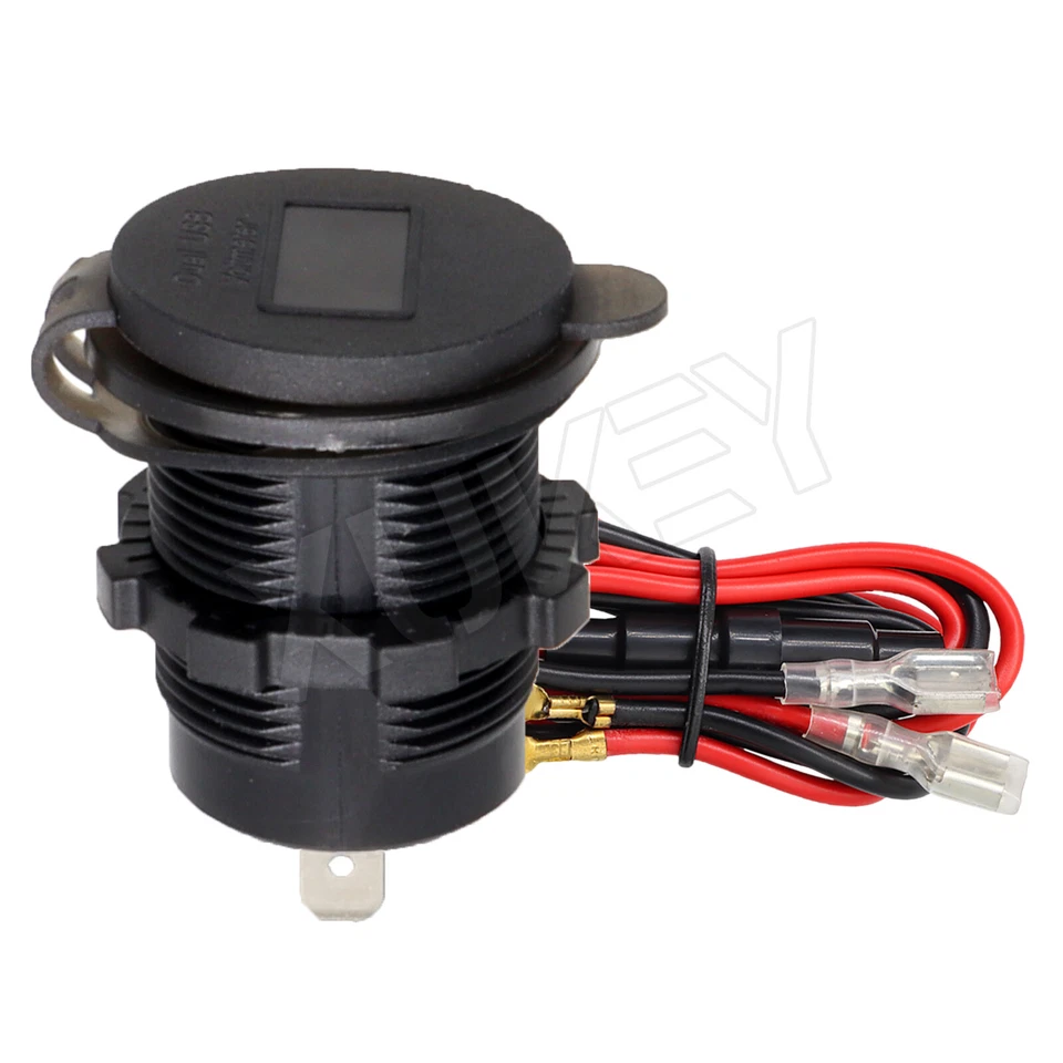 Auto Dual USB Ladegerät Buchse Einbau KFZ Zigarettenanzünder Steckdose 12V ,New - Bild 2 von 4