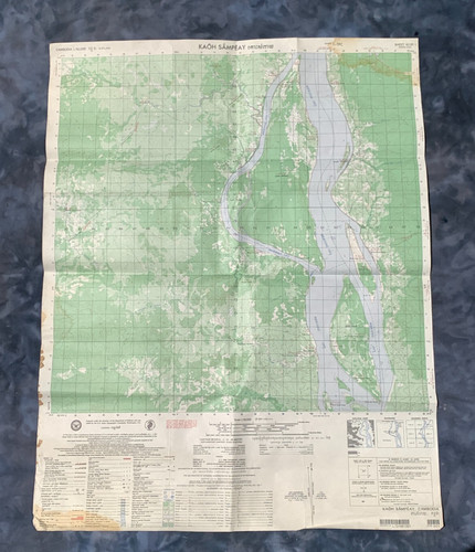 Lot of 10 Vintage Cambodia Maps  Vietnam War 1970 1971 Destroy After Use