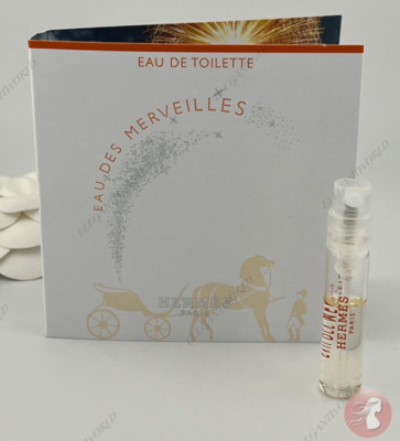 HERMES EAU DES MERVEILLES EDT 2.0ml .06fl oz x 1 PERFUME SPRAY SAMPLE