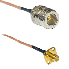 RG316 N FEMALE to RP-SMA Female Flange RF Cable Rapid-SHIP LOT
