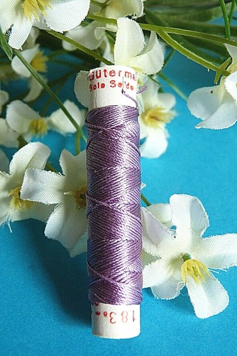 603B / Superb Coil Drawstring Silk Gutermann " Parma " N° 183