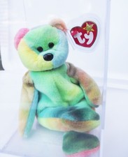 TY BEANIE BABY 1993 GARCIA BEAR RAINBOW 4TH GEN HANG 3RD GEN TUSH TAG PVC NEW