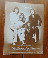 Vintage Sheet Music Brotherhood Of Man Angelo Free Postage