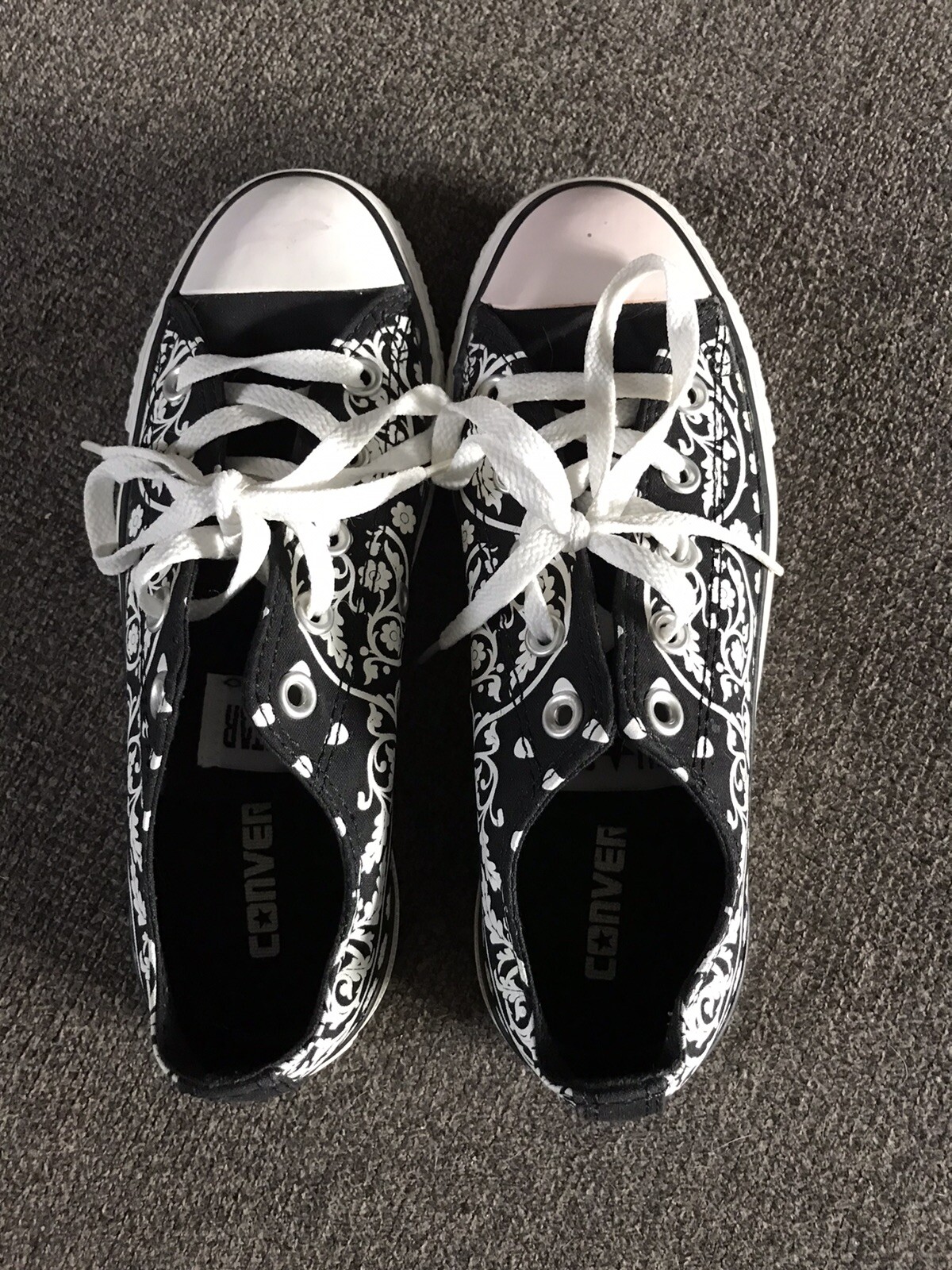 paisley print converse