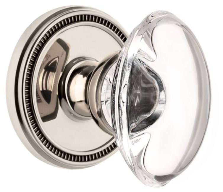 Grandeur SOLPRO_SD_NA Soleil Solid Brass Round Rose Single Dummy - Nickel