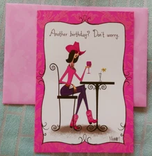 Leslie Murray, "Ageless Cowgirl (1) Leanin Tree Birthday Card, With (1) Envelope