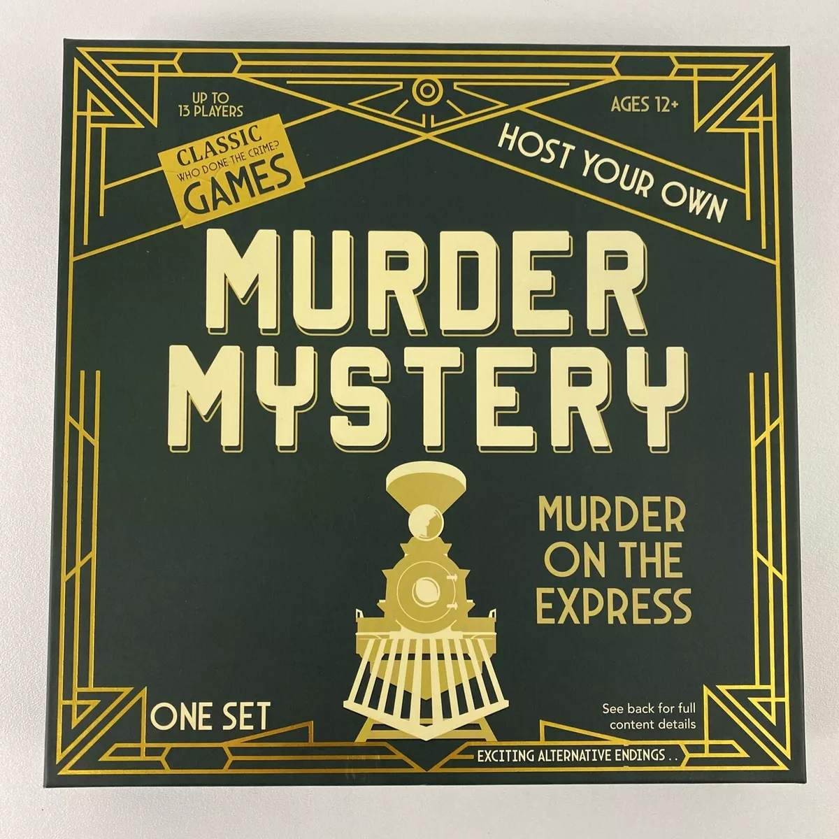 Murder Mystery Board Game - Murder on the Express, 2022 Ages 12+