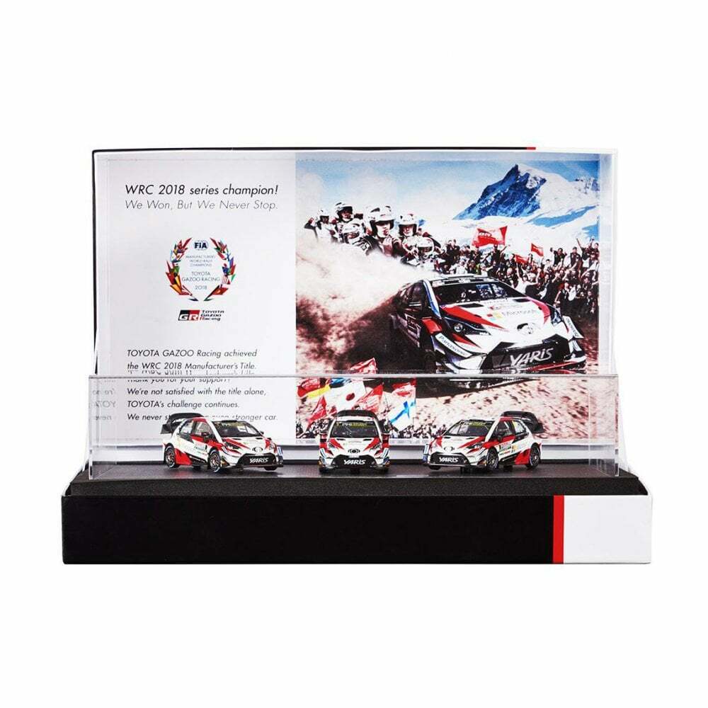Toyota Gazoo Racing 1:43 Toyota Yaris WRC Rally Set Title Winner 2018