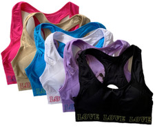 New Womens Sports Bras Seamless Racerback Yoga Removable Pad  B701 