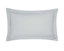 Image of BEDECK of BELFAST Bob Oxford Pillowcase, Silver, 200TC 100% Cotton Pillow Case