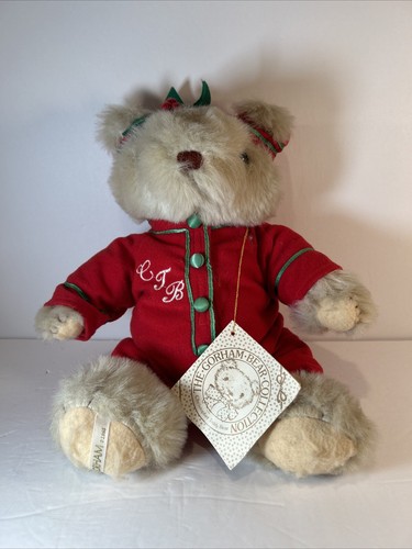 Gorham - Christmas Christopher Teddy Bear 1985 VTG with Tags Collectible