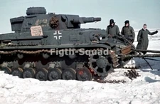 WW2 Picture Photo German tank Panzer 4 Ausf E in Russia 8662