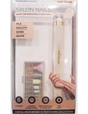 *NEW Finishing Touch FLAWLESS SALON NAILS Pedicure Manicure Tool / Home Travel