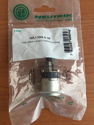 Neutrik NA1394-6-W Fire Wire 6 Feed Through IP65