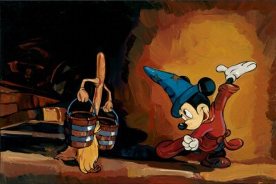 The Sorcerer's Apprentice - Jim Salvati - Limited Edition Giclée on Canvas
