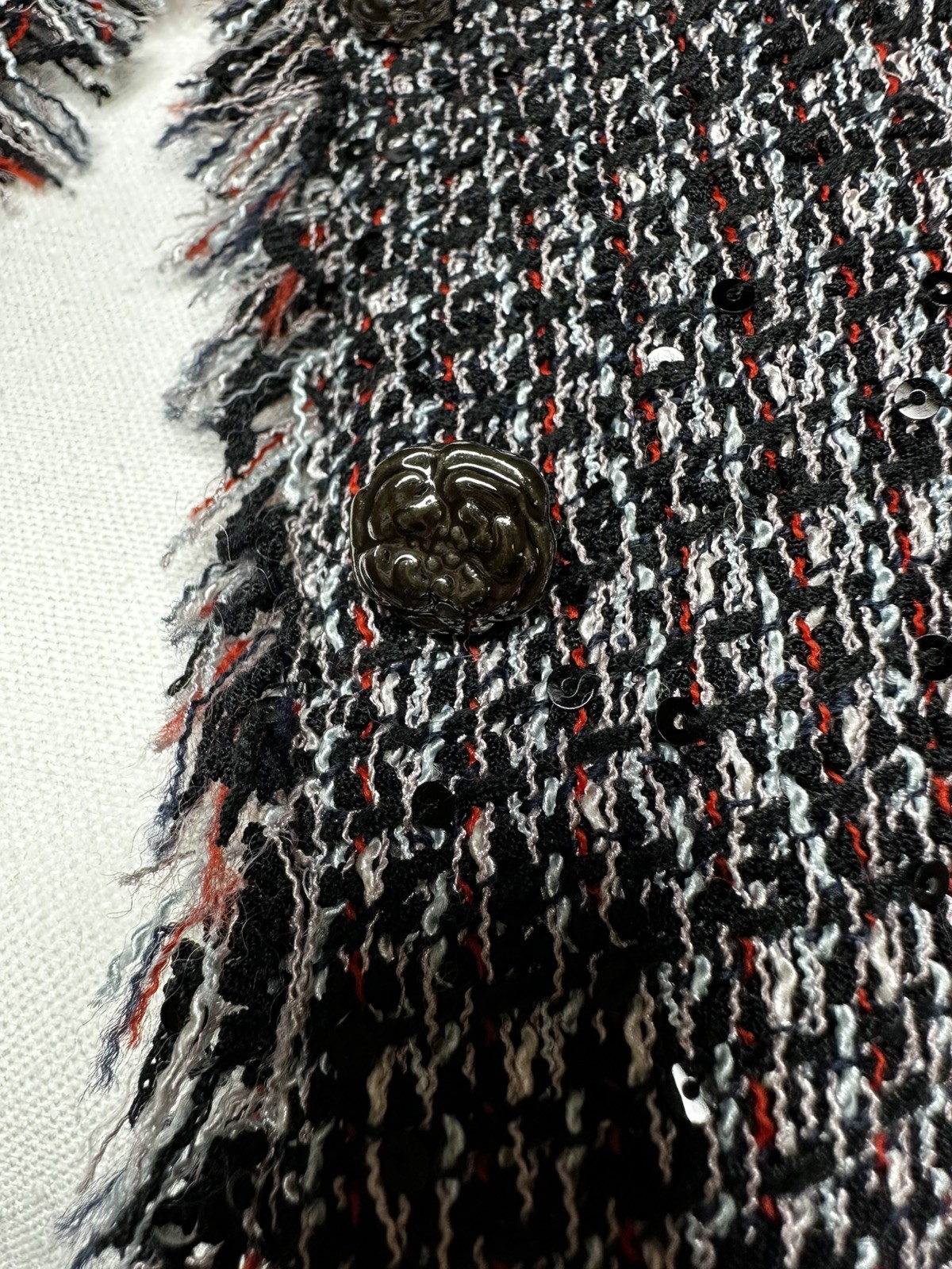 Authentic Chanel Classic Tweed Jacket Blazer Came… - image 7