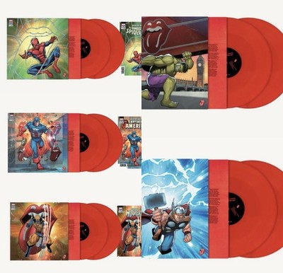 (5) Rolling Stones ''Foreign Tongues'' Limited Edition Marvel Vinyl + Comic Book