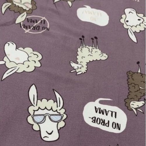 LuLaRoe Womens Leggings Size TC Purple Llama Drama Pajama Yo Rama Como Se NWT - Picture 2 of 4