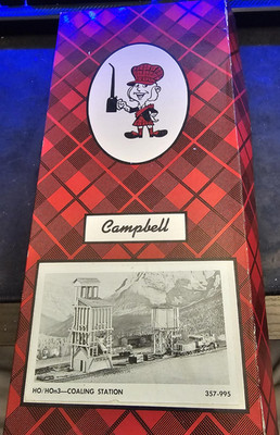 Campbell Scale Models HO/HOn3 Coaling Station Kit #357 RARE Train Kit NIB