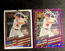 2026 Panini USA Baseball Stars & Stripes Hudson Oliver Base & Purple Disco /99