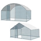 Hühnerstall wetterfest 6m 4m 3m Hühnerkäfig Außengehege für Hühner mit Dach Tür