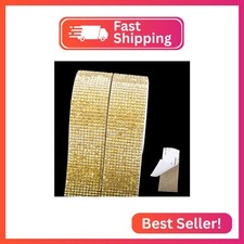 SUNYUN Well 2 Rolls 4 Yards Sparkle Shiny Crystal Diamond Self-Adhesive Bling Rh