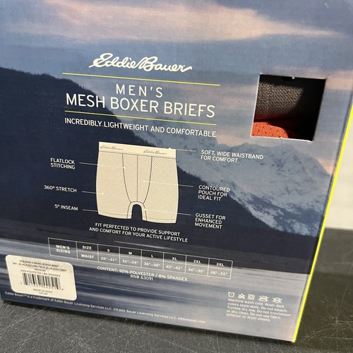 Eddie Bauer Performance Boxer Briefs Mens Medium Multicolor Breathable 4-Pack - Picture 4 of 4
