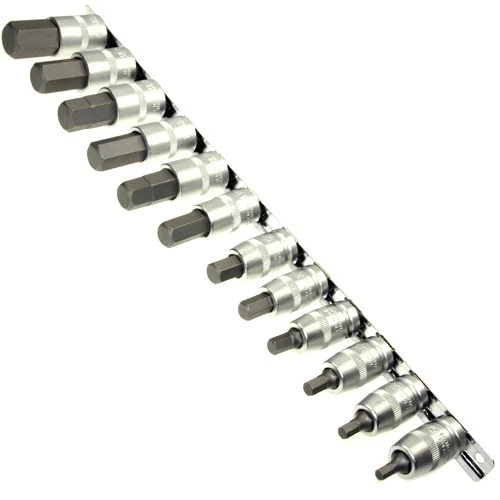 12 Innensechskant Kraft 1/2" Steckschlüsseleinsatz 5-22mm für INBUS® Schrauben - Bild 1 von 1