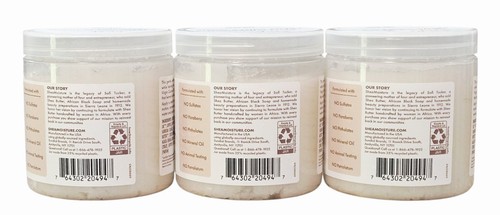 3 - Shea Moisture 100% Virgin Coconut Oil Daily Hydration Crème Sugar Scrub - Picture 2 of 2