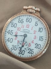 WOW Hamilton 992 Pocket Watch MINTY BOC DISPLAY CASE 21 FURGISON DIAL Very Nice