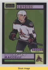 2022-23 O-Pee-Chee Platinum Retro Rookies Black Rainbow Matias Maccelli READ 6kv
