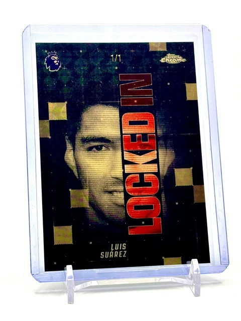 Luis Suarez 1/1 Superfractor 'Locked In' Card - 2025-26 EPL Topps Chrome, Mint