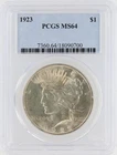 1923 Peace Silver Dollar PCGS MS64 S$1 Philadelphia Minted No Reserve
