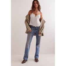 NWT FREE PEOPLE We The Free Carnivale Bootcut Jeans 148 SIZE 31 Whiskey