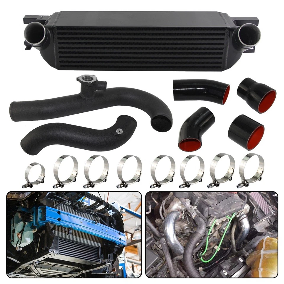 Performance Intercooler Kit for 2015-2022 Ford Mustang Ecoboost 2.3L Black - Image 4 of 4