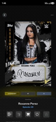 Topps WWE Slam Digital Legendary Roxanne Perez 10cc LE