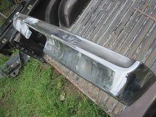 68-74 Amc Javelin Rear Bumper W Mount Brackets Nice Chrome Straight Oem