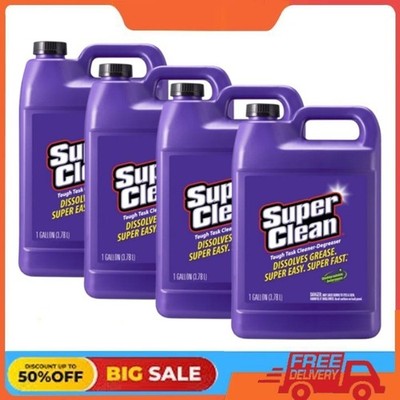 (4 pack) Super Clean Tough Task Cleaner-Degreaser - 1 Gallon | 128 Fluid Ounces