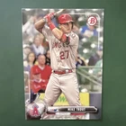 Topps 2017 Bowman Mike Trout #100 Los Angeles Angels Base Set Baseball Card