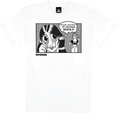 THRASHER TOY MACHINE GIRLFRIEND SS TSHIRT SMALL-WHITE